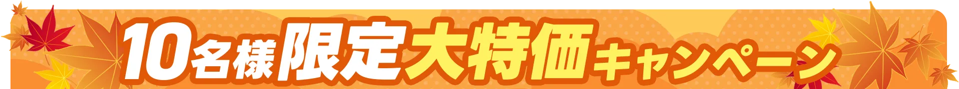 先着10名限定キャンペーン